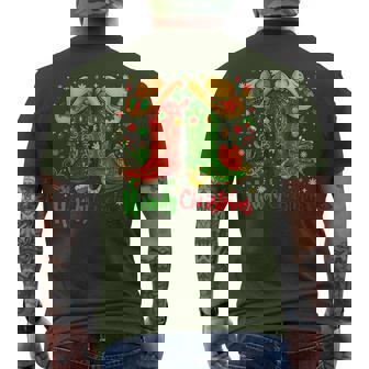 Howdy Christmas Merry Christmas Western Cowboy Cowgirl Boots Men's T-shirt Back Print - Thegiftio