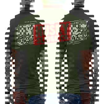 The Husky Sleigh Co Classic Christmas Vintage Men's T-shirt Back Print - Seseable