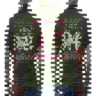 I'm Dreaming Of A Pink Christmas Pink Xmas Tree Vintage Men's T-shirt Back Print | Seseable FR