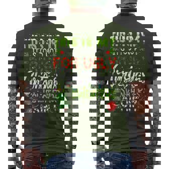 This Is My It's Too Hot Ugly Christmas Sweaters Men's T-shirt Back Print - Monsterry