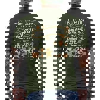 It's The Most Wonderful Time Of Year Christmas Gingerbread Men's T-shirt Back Print - Thegiftio