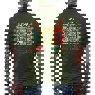 Just A Jolly Cute Goose Perppy Merry Christmas Bow Men's T-shirt Back Print | Seseable CA