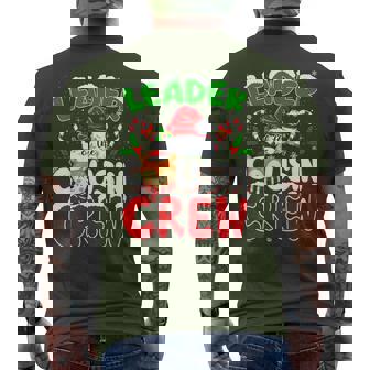 Leader Of The Cousin Crew Christmas Family Matching Xmas Men's T-shirt Back Print - Monsterry