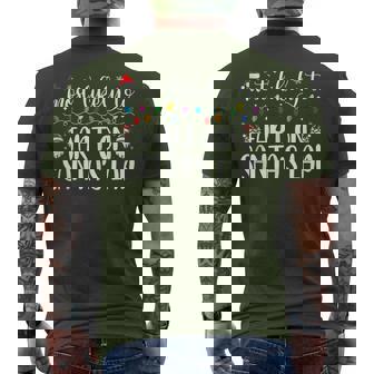 Most Likely To Fart On Santa Lap Family Matching Christmas Men's T-shirt Back Print - Monsterry