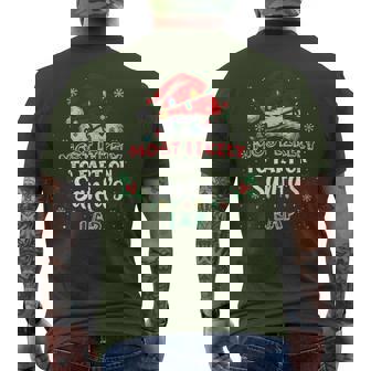 Most Likely To Fart On Santa's Lap Hat Lights Xmas Men's T-shirt Back Print | Seseable CA