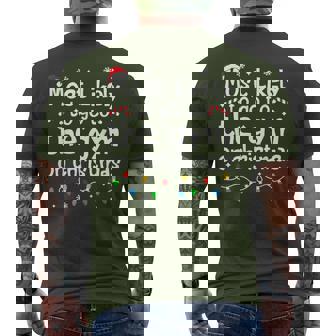 Most Likely To The Gym On Christmas Workout Matching Family Men's T-shirt Back Print - Monsterry