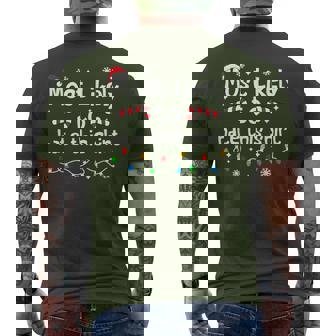 Most Likely To Hate This Christmas Matching Family Men's T-shirt Back Print | Seseable UK