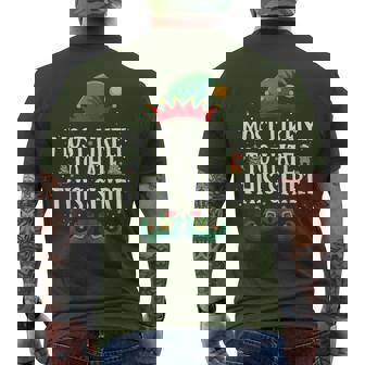 Most Likely To Hate This Matching Christmas Elf Men's T-shirt Back Print | Mazezy