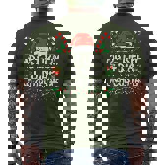 Most Likely To Nap On Christmas Matching Family Xmas Men's T-shirt Back Print | Mazezy