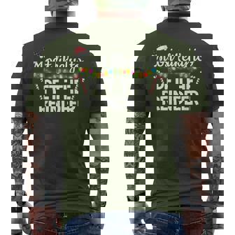 Most Likely To Pet The Reindeer Family Matching Christmas Men's T-shirt Back Print - Monsterry