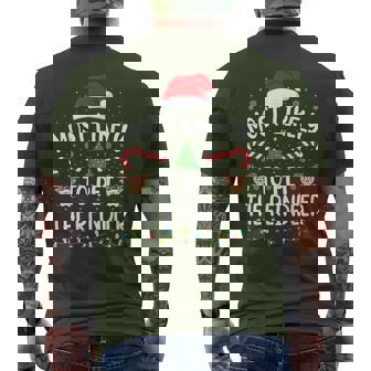 Most Likely To Pet The Reindeer Family Matching Xmas Tree Men's T-shirt Back Print | Seseable UK