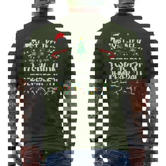 Most Likely To Shop On December 24Th Matching Christmas Men's T-shirt Back Print - Thegiftio