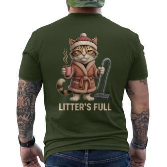 Litter’S Full Cat Lovers Christmas Xmas Men's T-shirt Back Print - Thegiftio UK