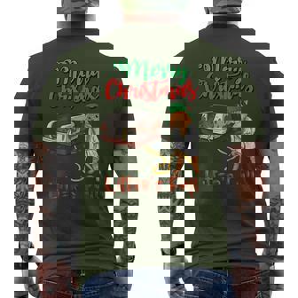 Litter's Full Merry Christmas Cat Lovers Holidays Xmas Men's T-shirt Back Print | Mazezy