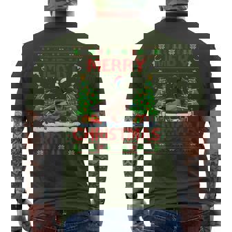 Mallard Ugly Xmas Mallards Merry Christmas Men's T-shirt Back Print - Seseable