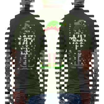 Math Elf Christmas Family Matching Men's T-shirt Back Print | Seseable UK