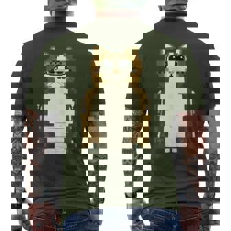 Meowl Italian Brainrot A Steal A Brainrot Xmas Christmas Men's T-shirt Back Print - Monsterry