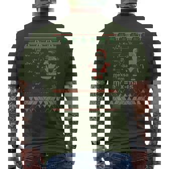 Merry Christmas Regalo Di Natale Insegnante Die Matematica T-shirt da uomo con stampa posteriore - Novitaregali