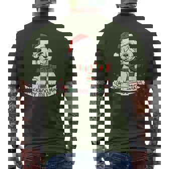 Merry Doodlemas Goldendoodle Christmas Dog Lover Holiday Men's T-shirt Back Print - Thegiftio