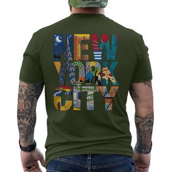 New York Ny Christmas Trip Matching Men's T-shirt Back Print - Thegiftio UK