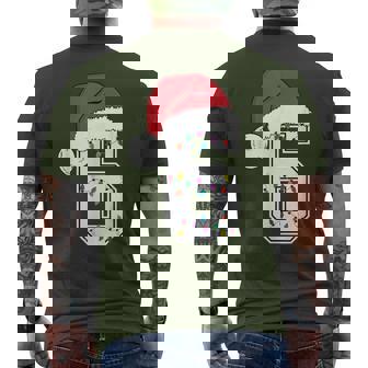 Number 6 67 Meme Santa Christmas Matching Group Costume Men's T-shirt Back Print - Seseable