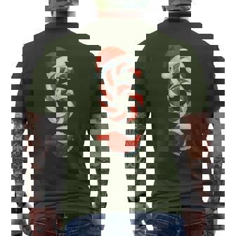 Number 6 7 Meme 67 Couple Pajamas Christmas Matching Men's T-shirt Back Print - Monsterry