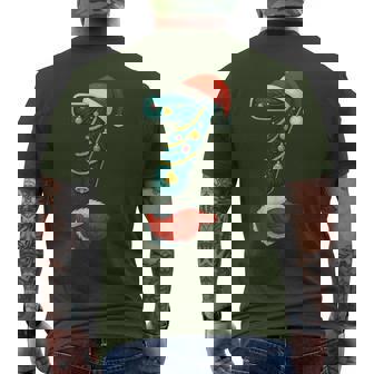 Number 7 6 Meme 67 Couple Pajamas Christmas Matching Men's T-shirt Back Print - Monsterry