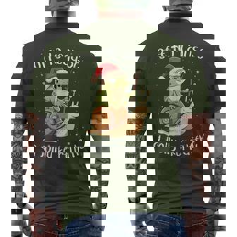 Off To Cause A Jolly Kerfuffle – Xmas Frog Men's T-shirt Back Print - Thegiftio