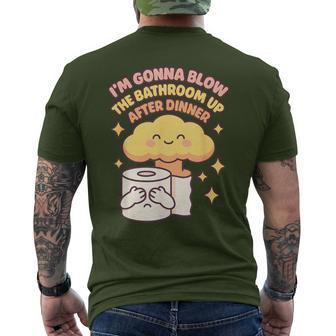Offensive Thanksgiving Inappropriate Christmas Adult Humor Men's T-shirt Back Print - Thegiftio UK