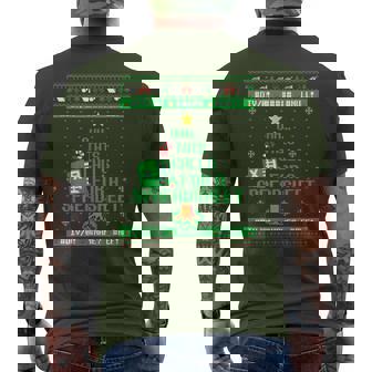 Oh This Calls For A Spreadsheet Christmas Excel Ugly Sweater Men's T-shirt Back Print - Thegiftio