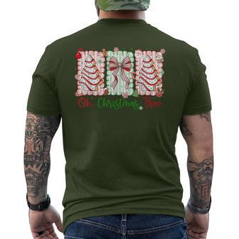 Oh Christmas Tree Coquette Christmas Preppy Cookie Baking Men's T-shirt Back Print - Thegiftio UK