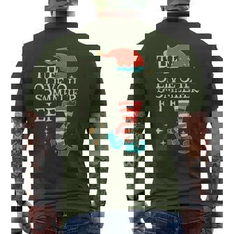 Olive Oil Sommelier Elf Christmas Olive Oil Lover Men's T-shirt Back Print - Monsterry