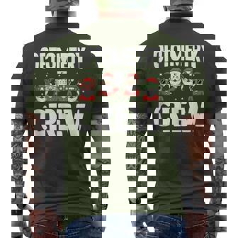 Optometrist Santa Claus Christmas Ophthalmic Techs Men's T-shirt Back Print - Monsterry