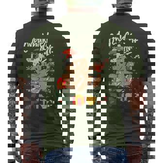 Overbaked And Over It Gingerbread Christmas Baking Men's T-shirt Back Print - Monsterry