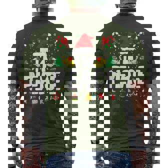 I Come In Peace I'm Peace Couple Matching Christmas Men's T-shirt Back Print - Monsterry