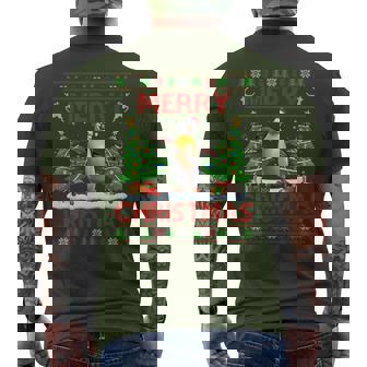 Penguin Ugly Xmas Penguins Merry Christmas Men's T-shirt Back Print - Seseable