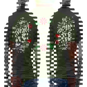 Peppermint Posse Christmas Holiday Candy Crew Men's T-shirt Back Print - Thegiftio