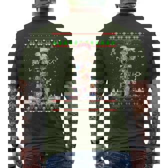 Poodle Christmas Ugly Sweater Dog Xmas Men's T-shirt Back Print | Seseable FR