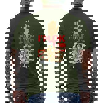 Post Office Worker Mailman Santa Postman Christmas Postal Men's T-shirt Back Print - Thegiftio