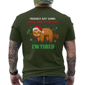 Probably Just Going To Jingle Some Of The Way Xmas Men's T-shirt Back Print - Thegiftio UK
