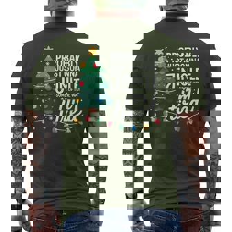 Probably Just Gonna Jingle Tired Parents Christmas Humor Men's T-shirt Back Print | Mazezy