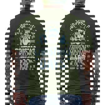 Proud Santa Supporter Of Christmas Days Merry Christmas Men's T-shirt Back Print - Monsterry