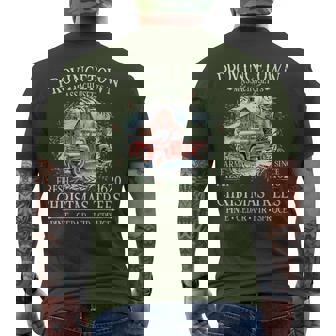 Provincetown Ma Farm Fresh Christmas Trees White Men's T-shirt Back Print - Thegiftio