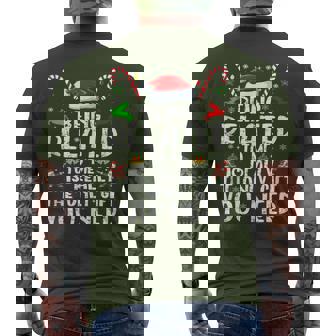 Being Related To Me Christmas Family Xmas Pajamas Men Men's T-shirt Back Print - Seseable