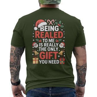 Being Related To Me The Only You Need Christmas Men's T-shirt Back Print - Thegiftio UK