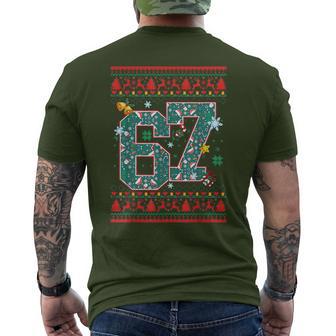 Retro 67 Six Seven Christmas Meme Men's T-shirt Back Print - Thegiftio UK