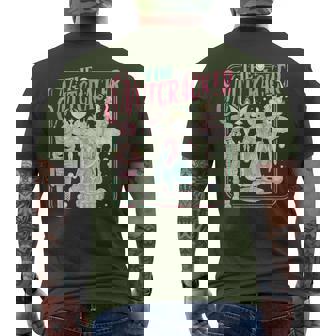 Retro Vintage The Nutcracker Sugar Fairy Plum Christmas Tree Men's T-shirt Back Print - Seseable