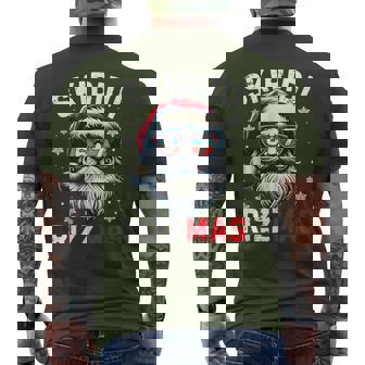 Rizz Christmas 67 Santa Claus Xmas Gen Alpha Skibidi Rizzmas Men's T-shirt Back Print - Thegiftio