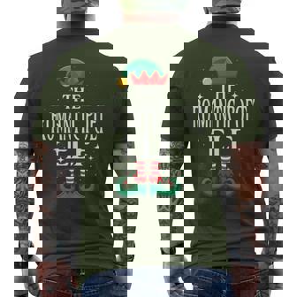 Romantic Poet Elf Job Title Christmas Matching Xmas Men's T-shirt Back Print - Monsterry