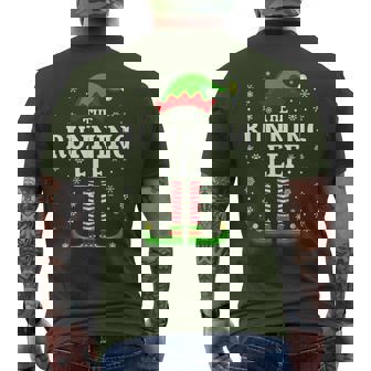 Running Elf Christmas Family Matching Men's T-shirt Back Print | Seseable FR